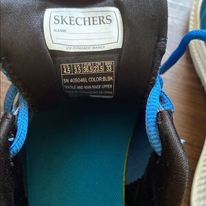 Skechers Kids' Black and Blue Athletic Sneakers